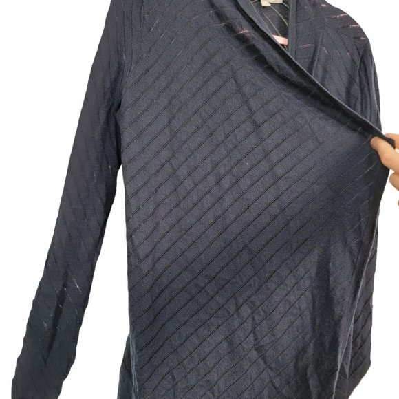 Nordstrom Collection Cashmere Sweater Womens XS Royal Blue Long Open Cardigan - Picture 3 of 5